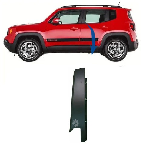 Moldura de Pilar Trasero Izquierdo Jeep Renegade Original (OEM: 51953327)