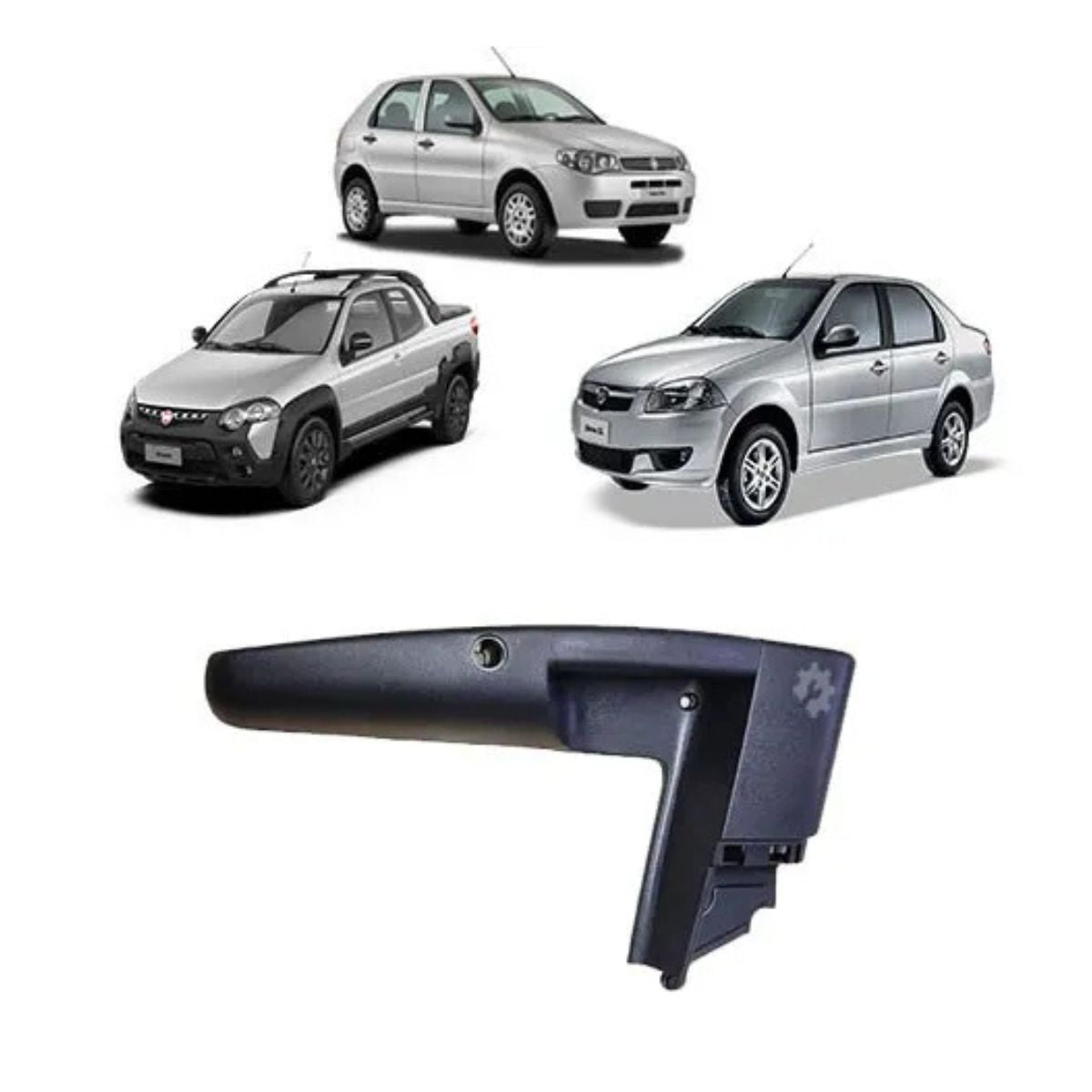 Apoyabrazos delantero derecho Fiat Palio, Siena, Strada 2004-2020 (OEM: 735370995)