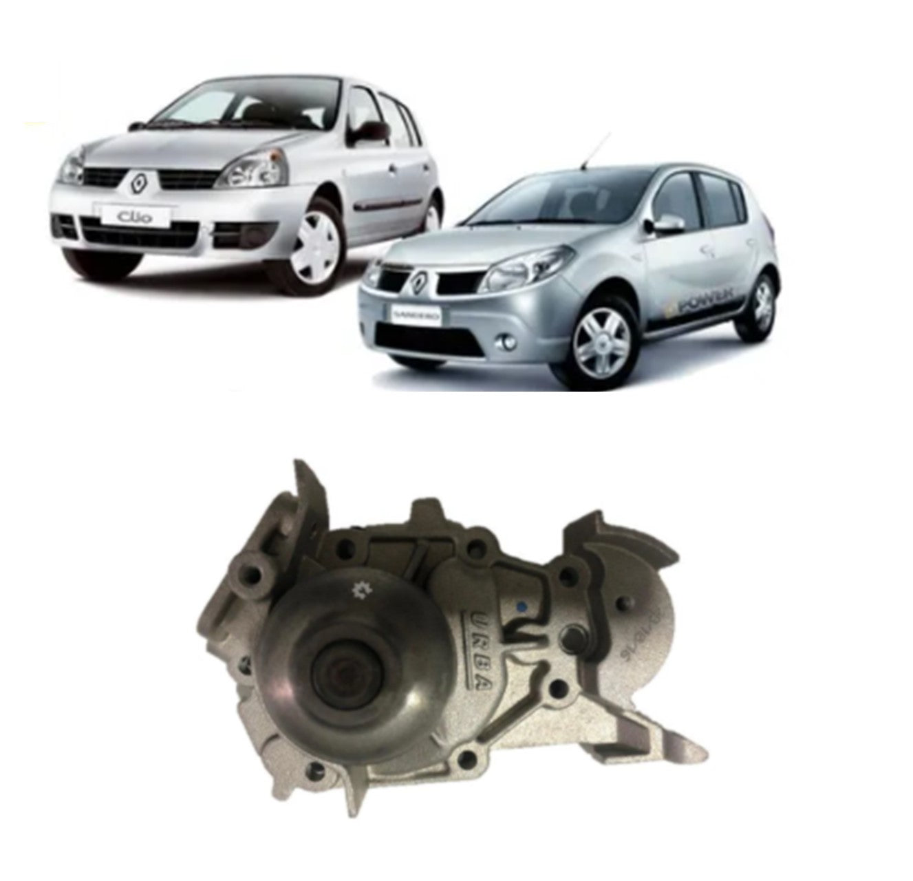 Bomba de agua original 1.6 16v para Kangoo, Clio, Sandero y Logan (OEM: 8200238333)