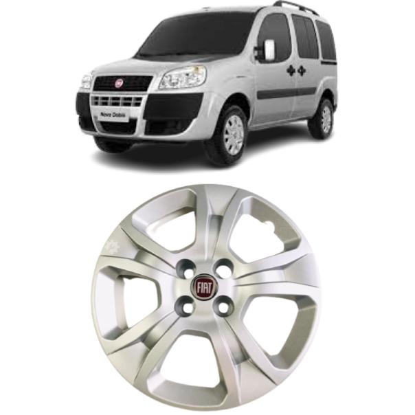 Tapacubo Aro 15 Gris Metalizado Fiat Doblo Original (OEM: 100225608)