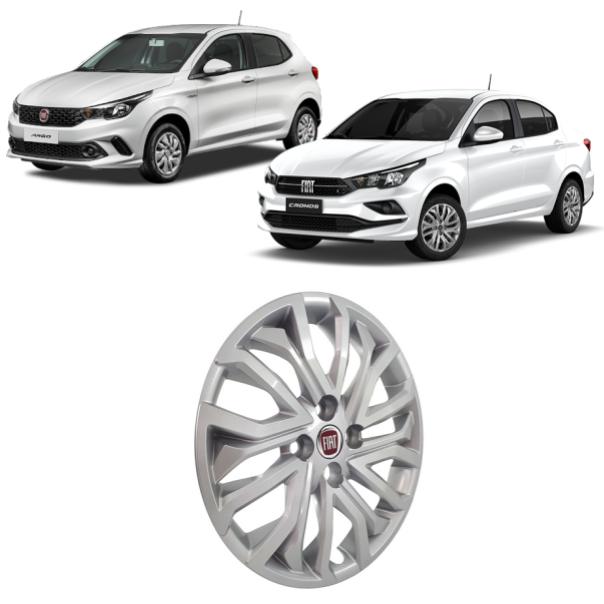 Tapacubo Aro 15 Gris Metalizado Fiat Cronos Argo (OEM: 100246169)