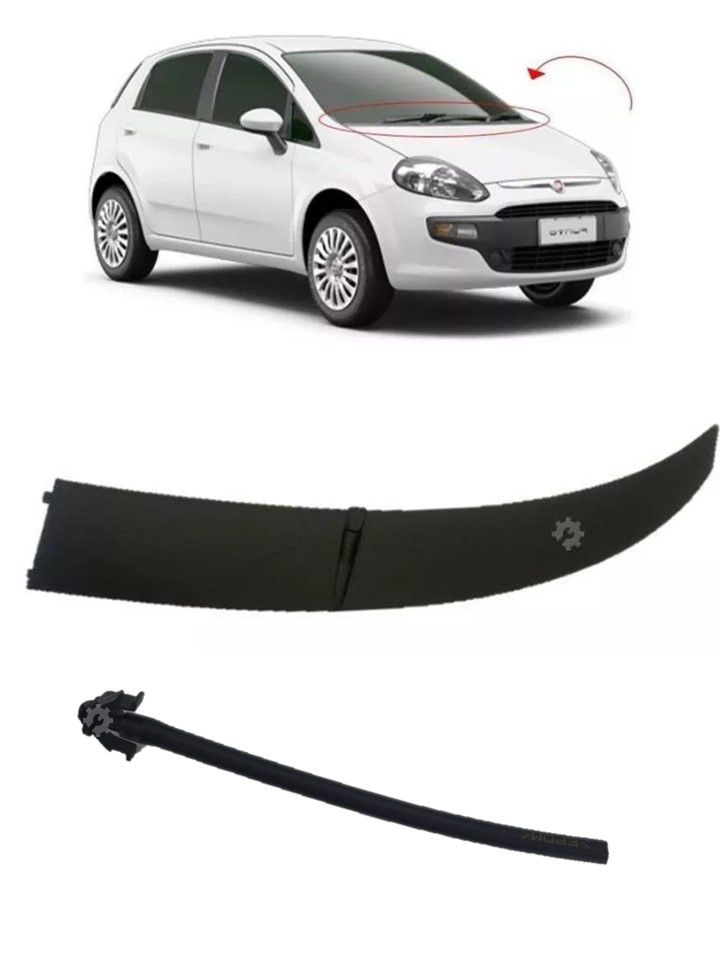 Torpedo izquierdo con eyector de sapito Punto 2009-2017 Original (OEM: 735412997 51759137)