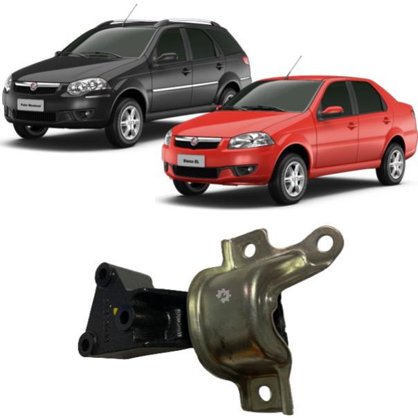 Soporte de motor elástico original para Fiat Palio, Siena y Strada (OEM: 51878582)