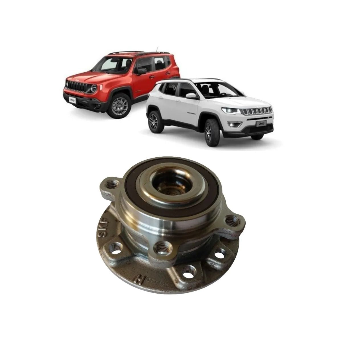 Maza con rodamiento de rueda trasera Renegade Compass 2015 2020 Original (OEM: 53396797)