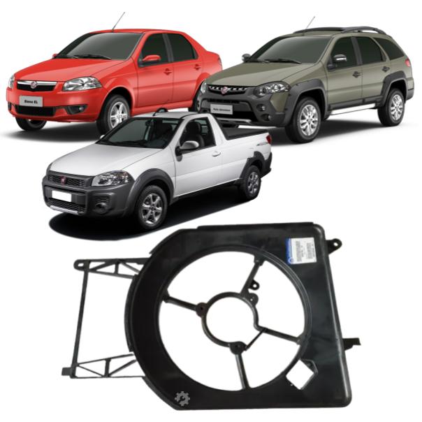 Deflector electroventilador Fiat Idea Palio Siena Strada Original (OEM: 46815904)