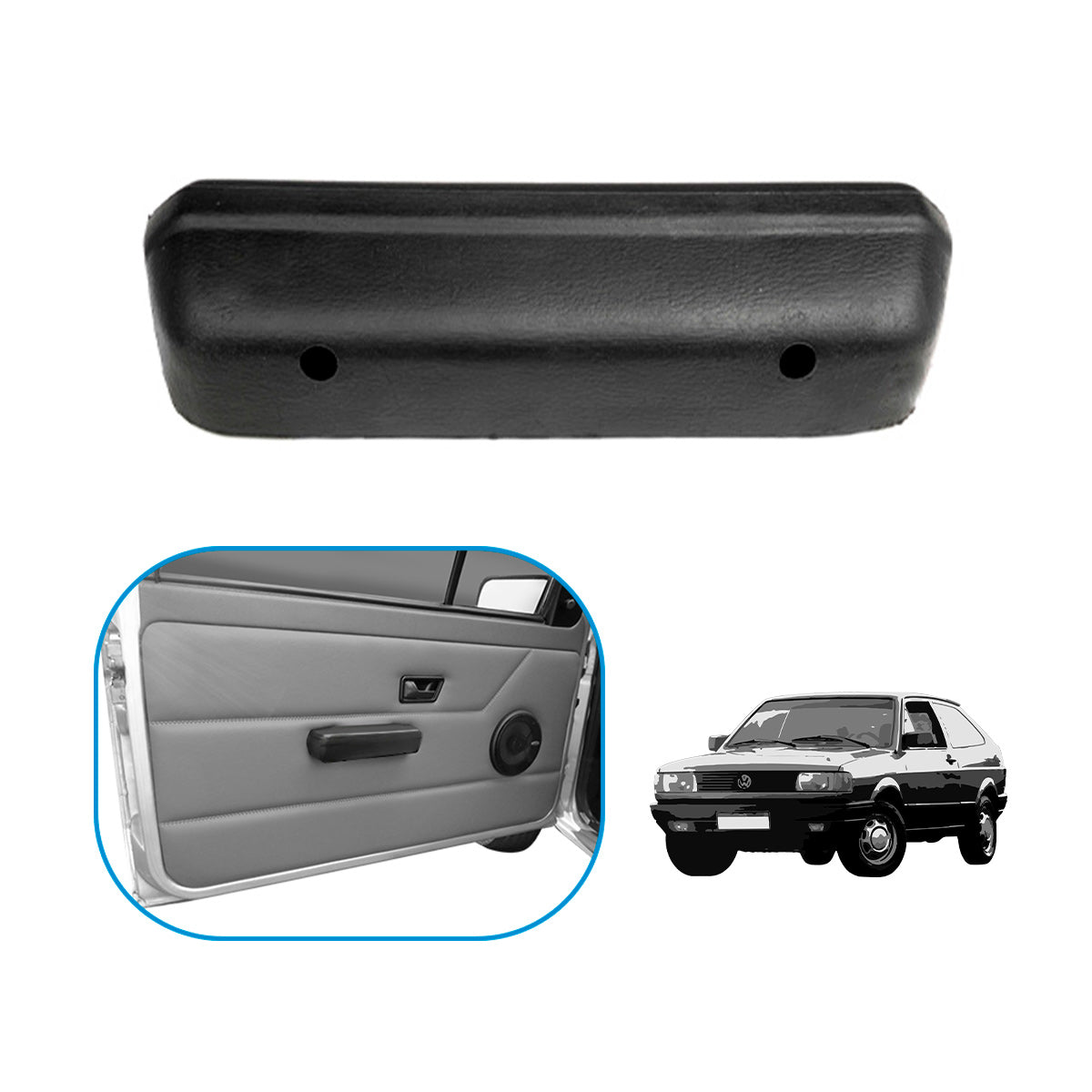 Apoyabrazos y Tirador de Puerta para Volkswagen Gol, Parati y Voyage Cuadrado 85-94