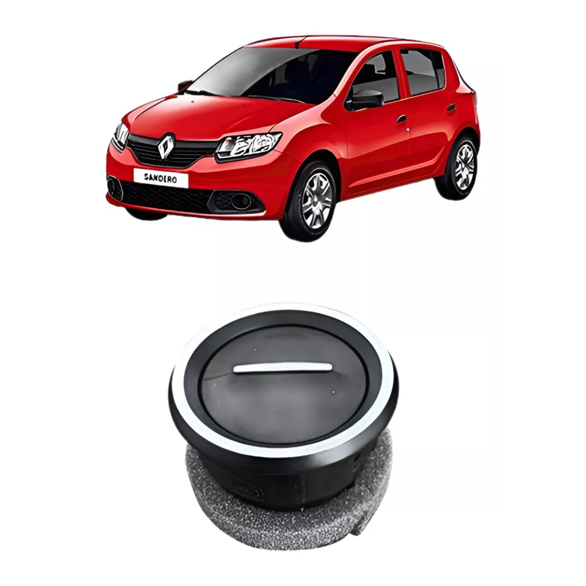 Difusor de aire lateral cromado para Renault Sandero