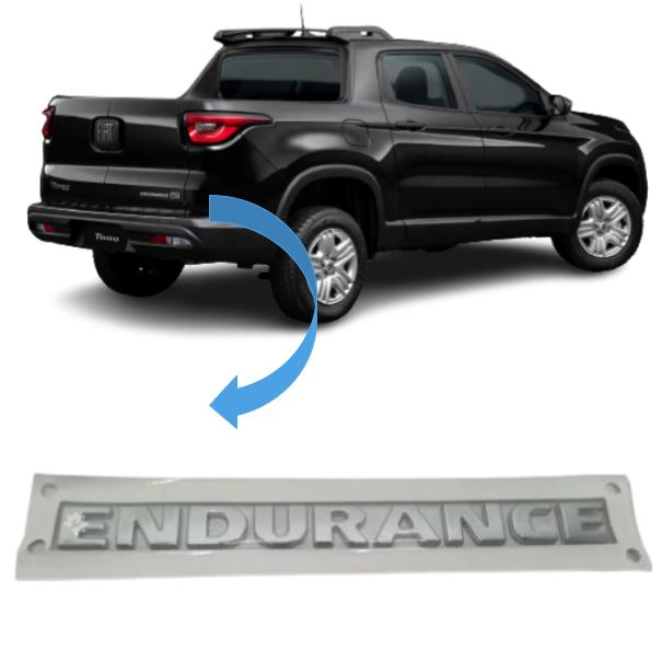 Emblema trasero Endurance cromado original para Toro y Fiorino (OEM: 100249278)