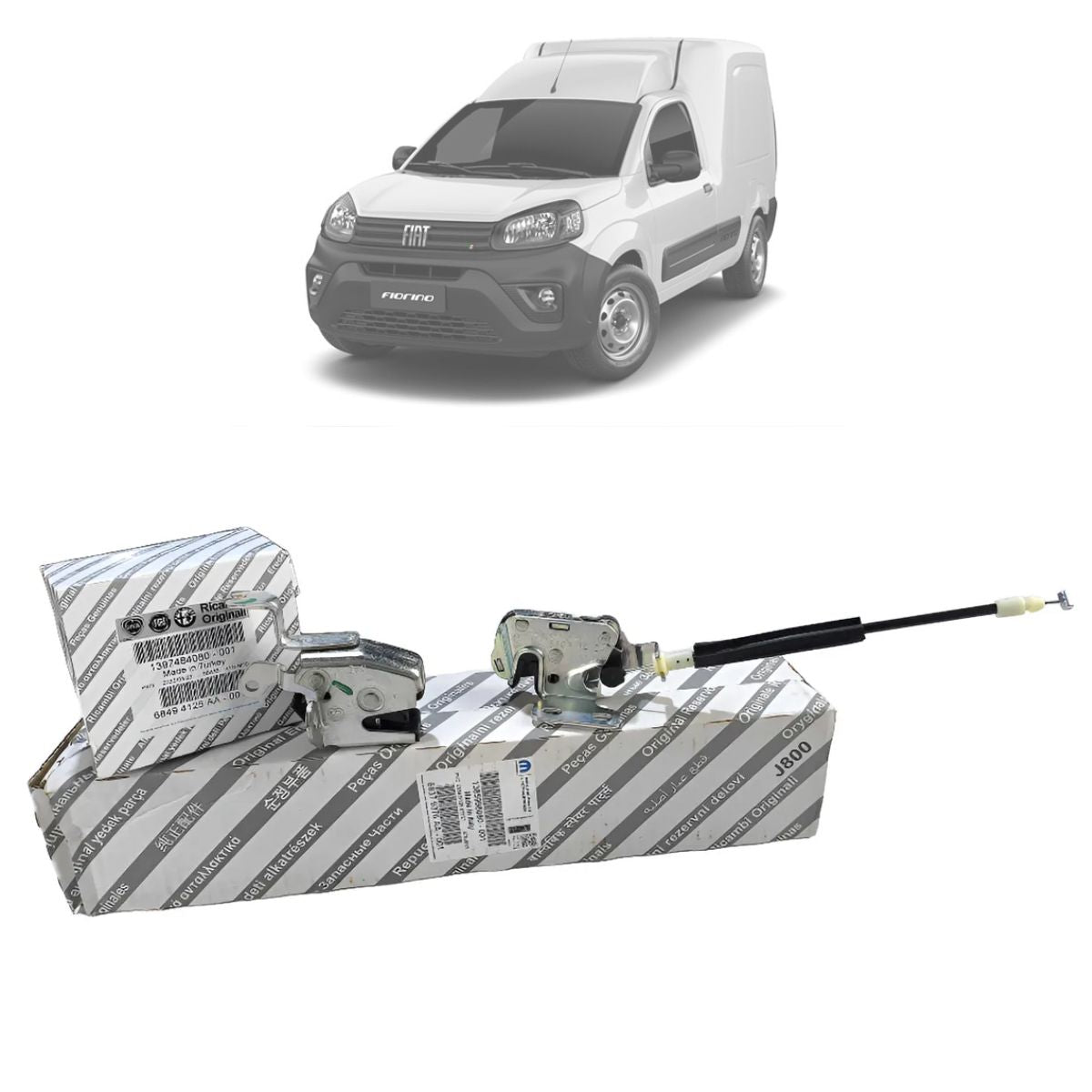 Cerradura superior e inferior puerta trasera derecha Fiorino 2011-2021