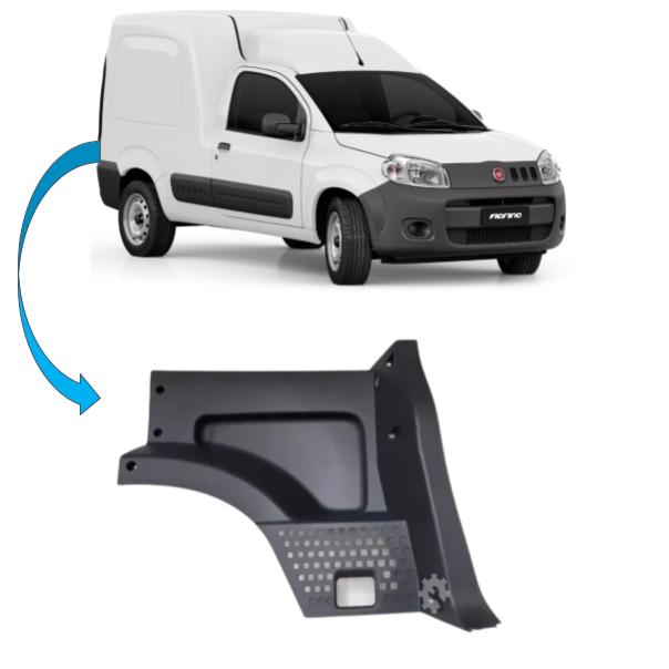 Revestimiento lateral de baúl trasero derecho Fiat Fiorino (OEM: 100215706)