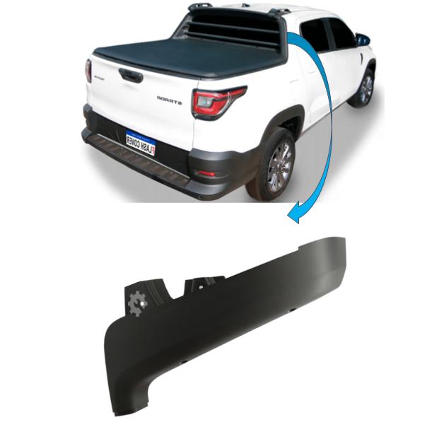 Moldura lateral de pick-up derecha Fiat Strada original (OEM: 100208687)