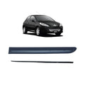 Moldura de puerta + moldura cromada trasera izquierda Peugeot 207 (OEM: 1606457580)
