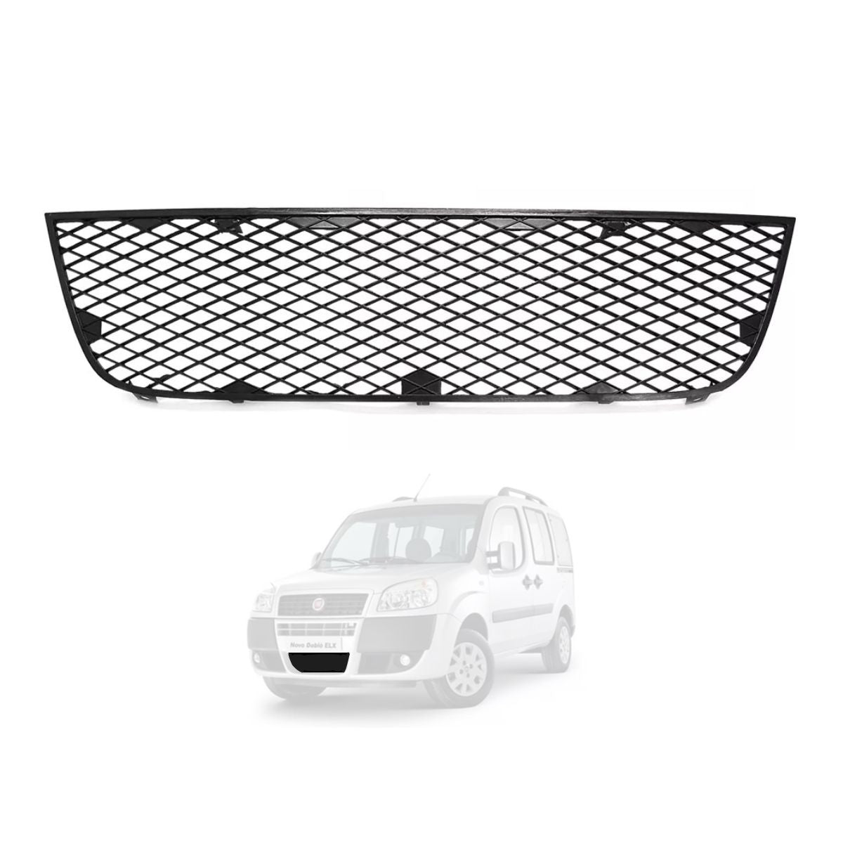 Parrilla inferior de parachoques original para Fiat Doblo 2010-2021 (OEM: 7087694)