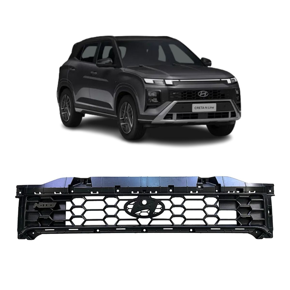 Parrilla de Parachoques Delantero Hyundai Creta Nline 2025 2026 (OEM: 86351BX900)