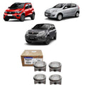 Juego de 4 pistones con anillos para Fiat Uno, Palio y Mobi Original (OEM: 55261098)