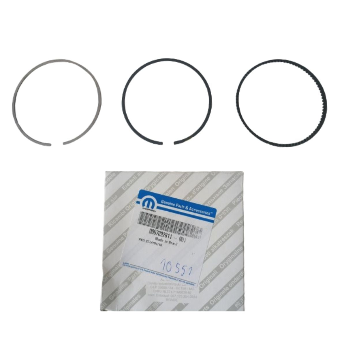 Juego de anillos de pistón para Nova Strada, Toro, Fastback, Pulse y Renegade (OEM: 7092811)