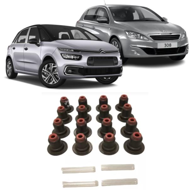 Juego Retenes de Válvula Original Peugeot 308 408 Citroen C4 (OEM: 1640098880)