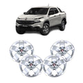 Kit 4 Tapa Ruedas Aro 16 Color Plata Metalizado para Toro (OEM: 100229907)