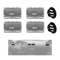 Kit 6 Rejillas Difusor Aire Tablero Gol Saveiro Parati G3