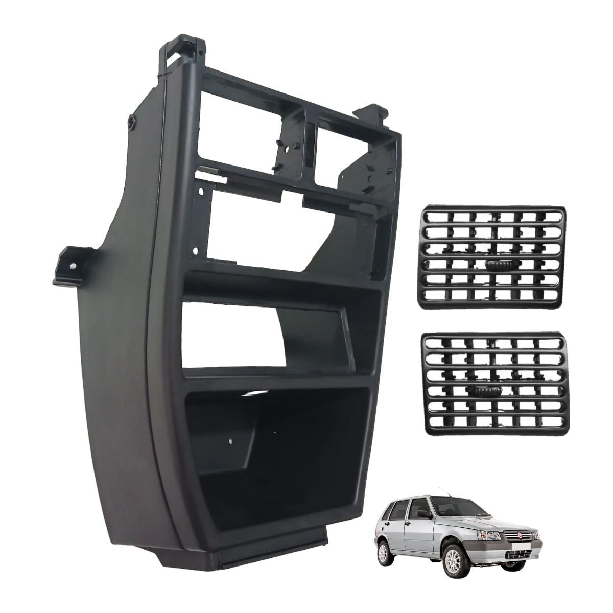 Kit de consola central con difusores de aire acondicionado y radio para Uno Mille (OEM: 181517680)