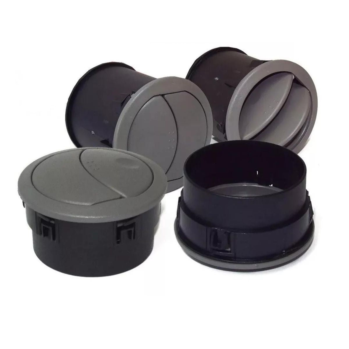 Kit Difusores de Aire para Fiat Uno Vivace Attractive Way Gris 2011-2014 (OEM: 100191592 100191591)