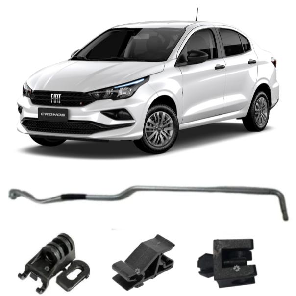 Kit Varilla Soporte Capó y Clips Fiat Argo Cronos Original (OEM: 52105709)