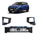 Kit Moldura Foco Delantero Parrilla Parachoques Hyundai Creta NLine 2025 (OEM: 86351BX900 86593BX950 86594BX950)