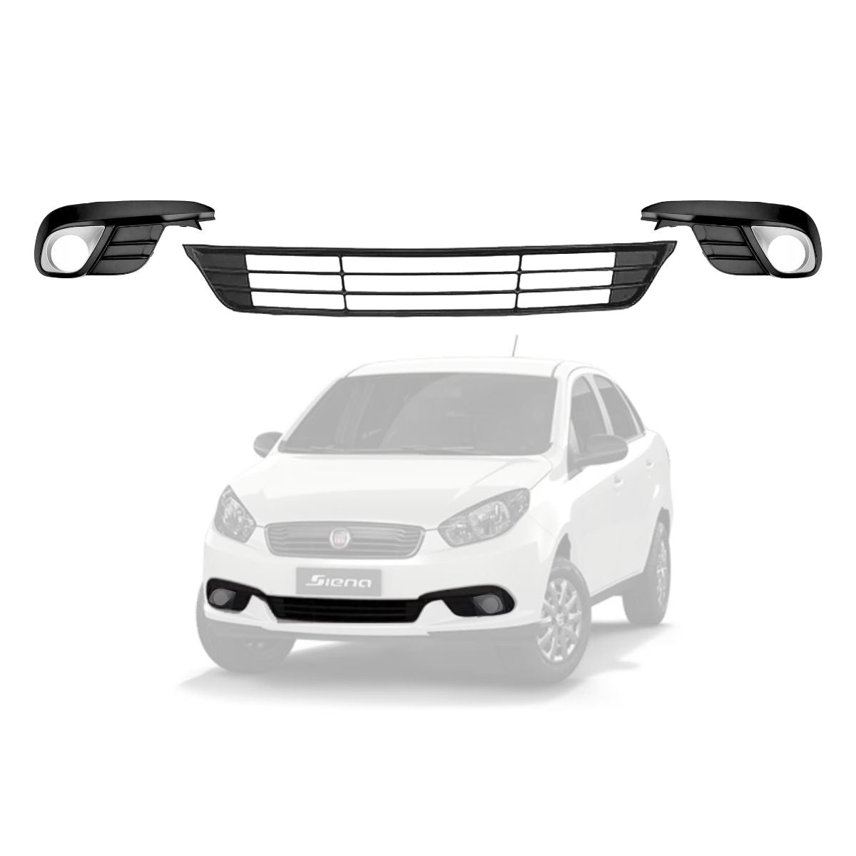 Kit de molduras de neblinero y parrilla inferior para Grand Siena (OEM: 100201015 100201012 100201008)