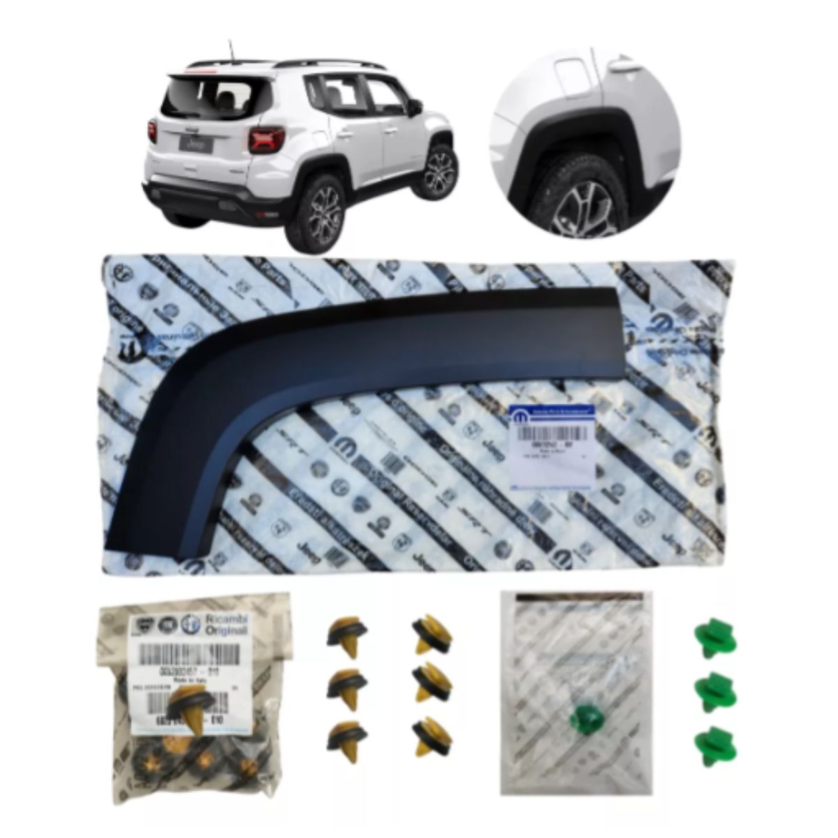 Kit Moldura Tapabarro Trasero Derecho + 11 Bujes Renegade