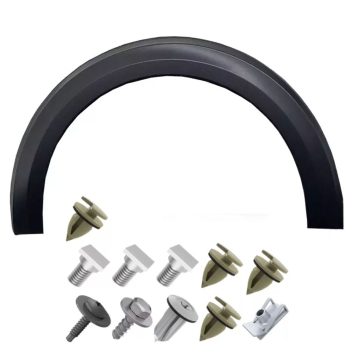 Kit moldura tapabarro delantero izquierdo Fiat Mobi Way (OEM: 100233289)