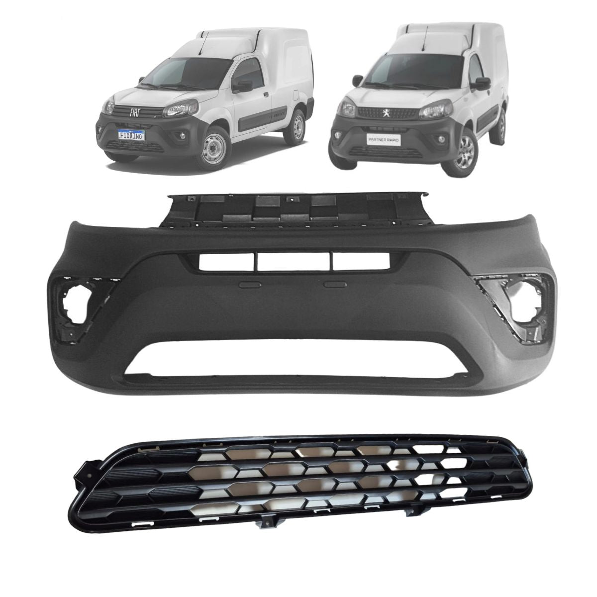 Kit Parachoques Delantero Nueva Fiorino Peugeot Partner Rapid