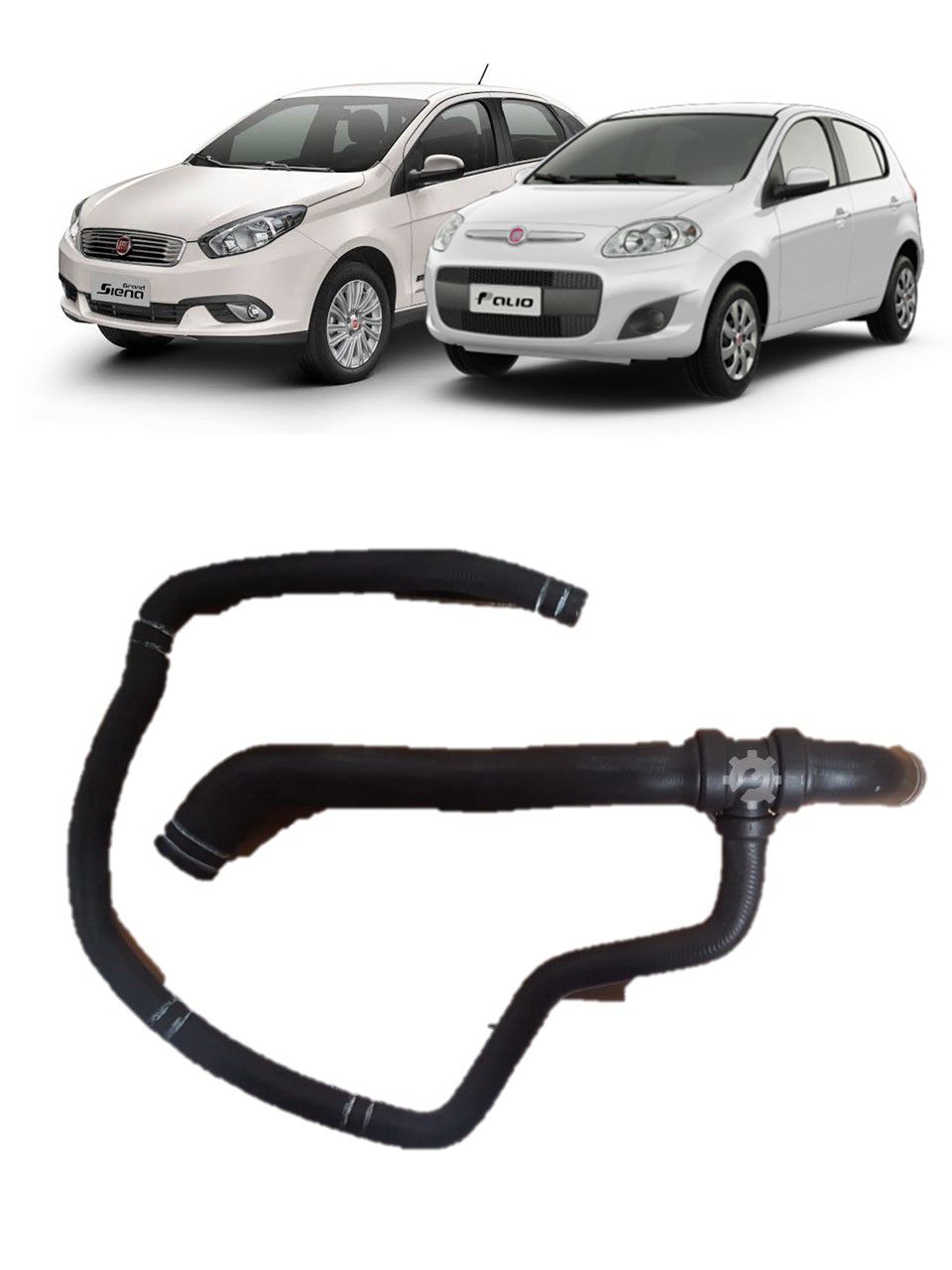 Manguera inferior de radiador para Fiat Siena y Palio 1.8 (OEM: 51901176)
