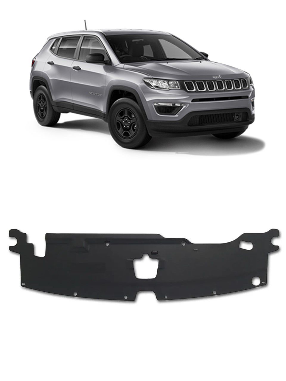 Moldura de acabado motor central original Jeep Compass (OEM: 53335319)
