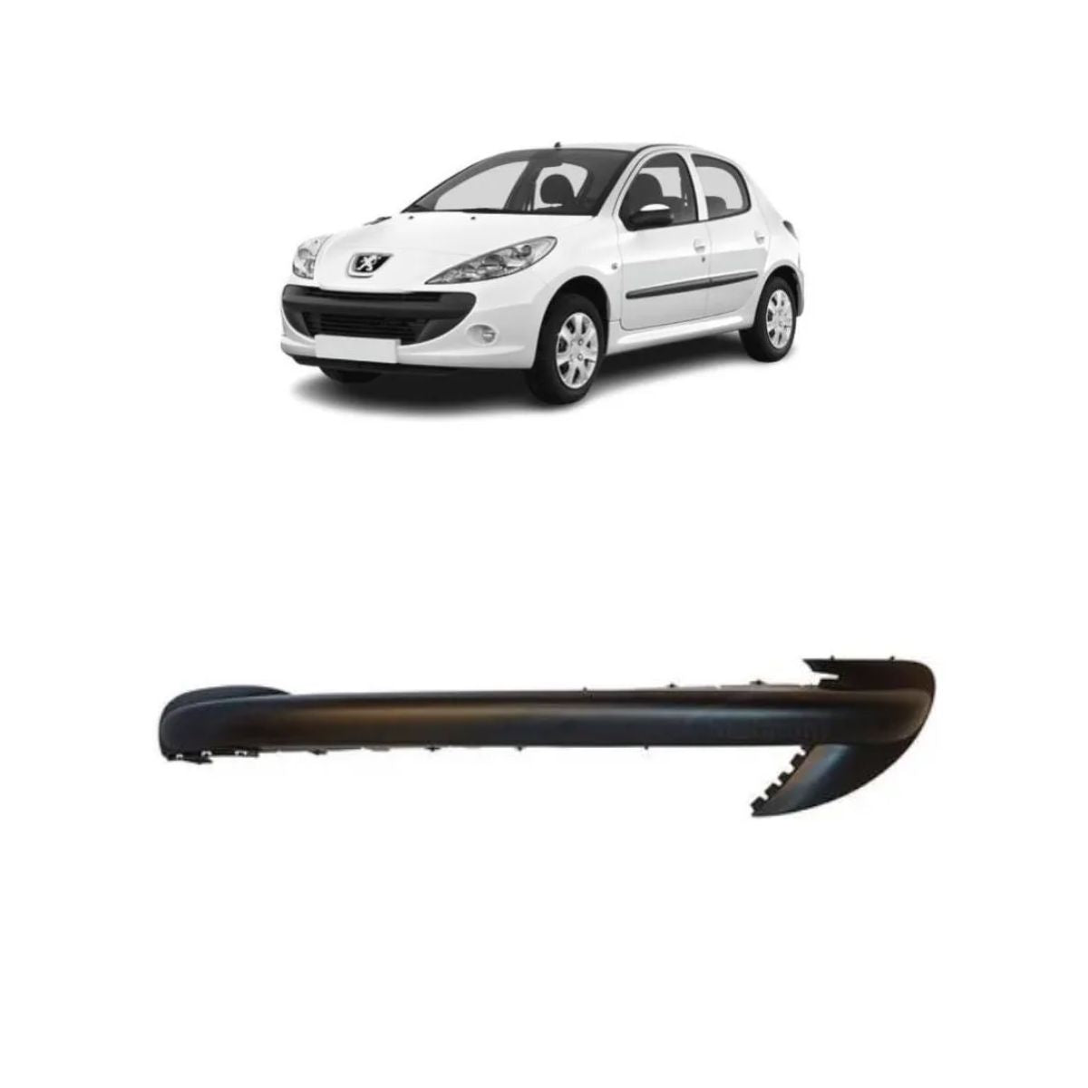 Moldura de Parachoques Delantero Original Peugeot 207 (OEM: 7452WL)