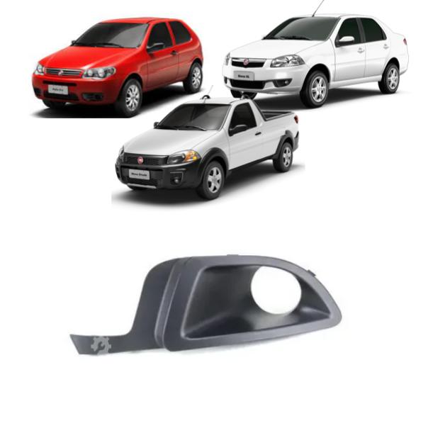 Moldura derecha de foco de niebla Fiat Palio Siena Strada 2013-2020 (OEM: 100200209)