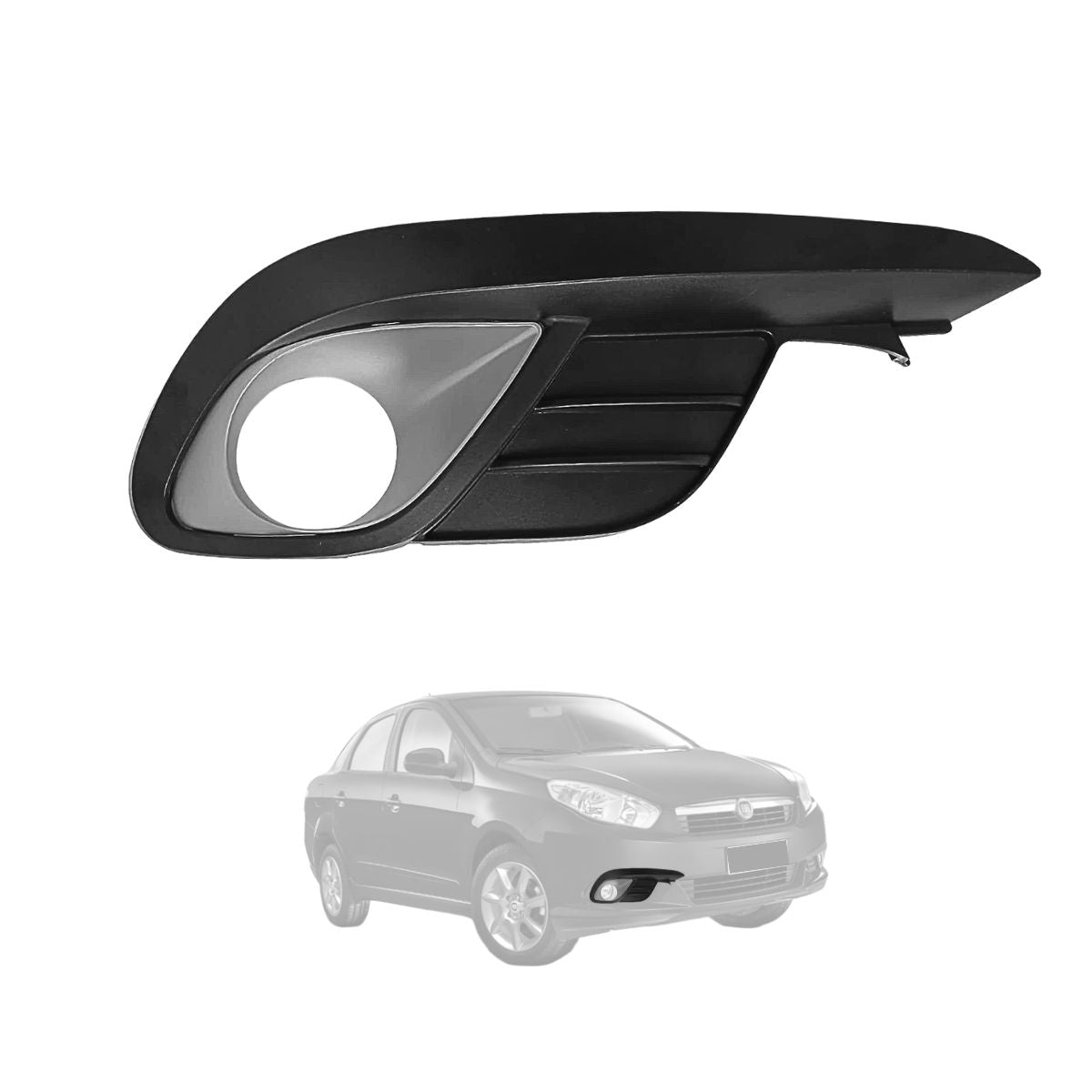 Moldura de Foco Neblinero Derecho Fiat Grand Siena (OEM: 100201012)
