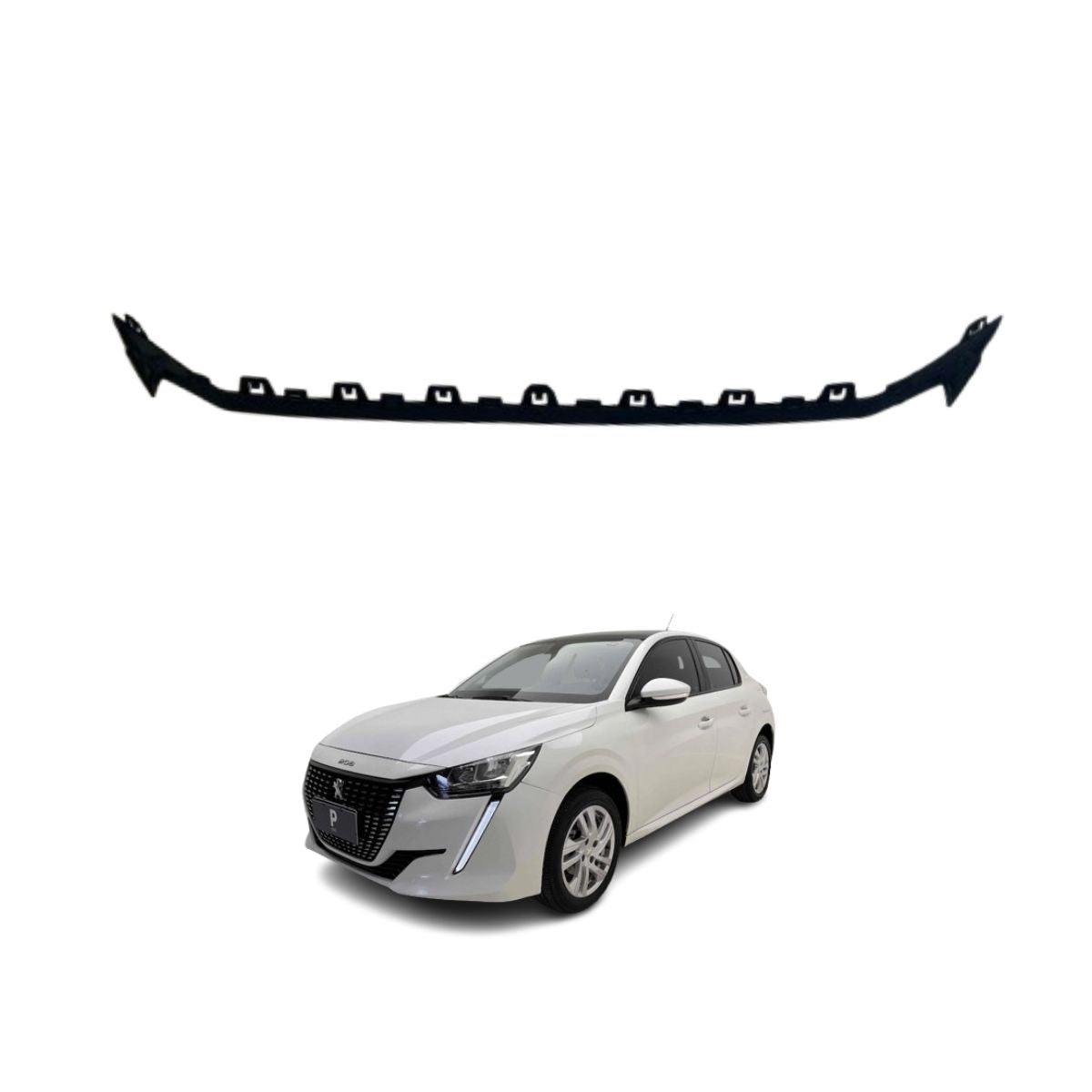 Moldura superior parrilla radiador Peugeot 208 2020 2024 (OEM: 98316015xt)