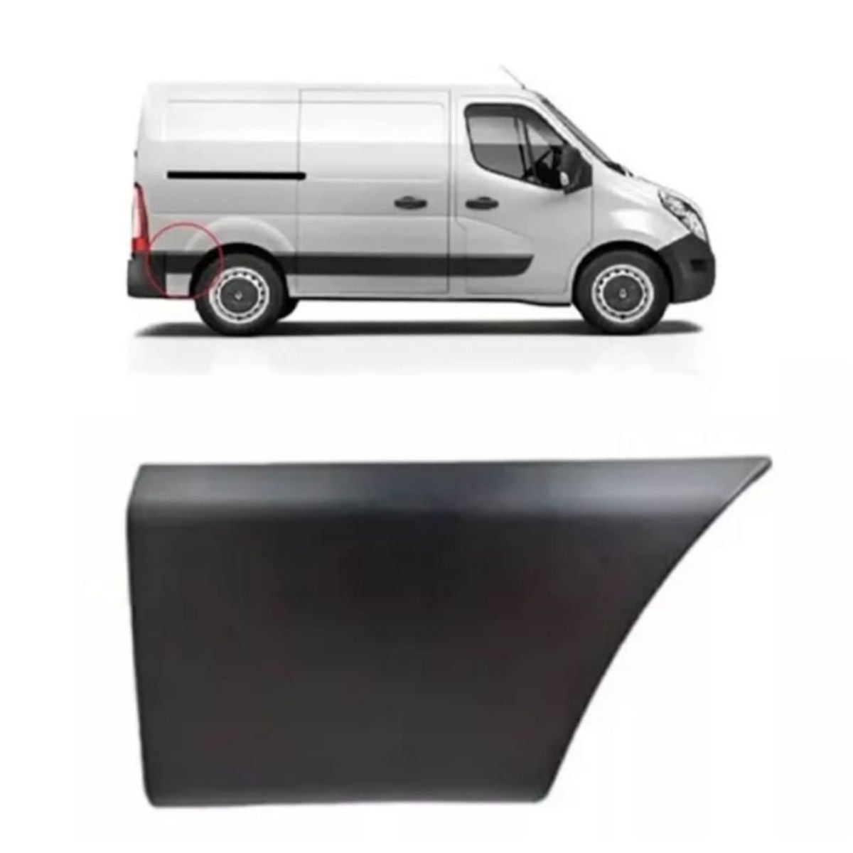 Moldura trasera derecha Renault Master 2.3