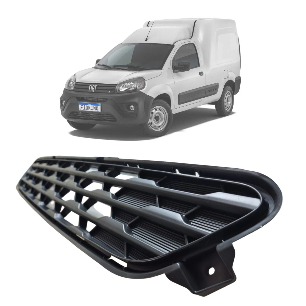 Moldura Parrilla Inferior Parachoques Fiorino Partner 2022 Negro
