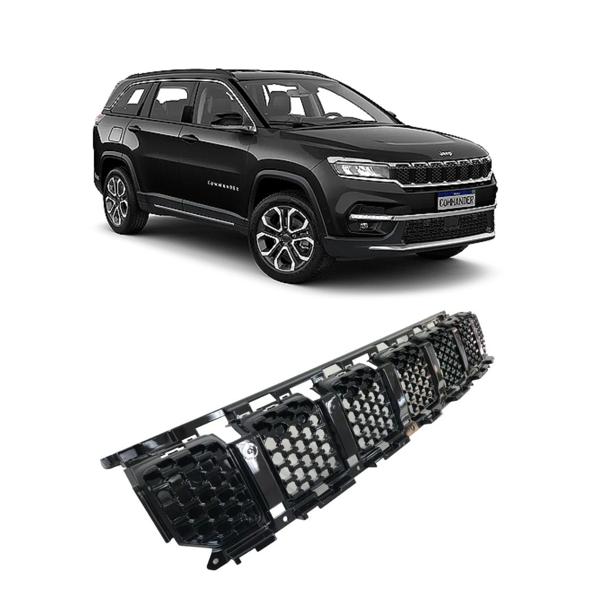 Moldura de parrilla radiador para Jeep Commander Longitude (OEM: 60988937)