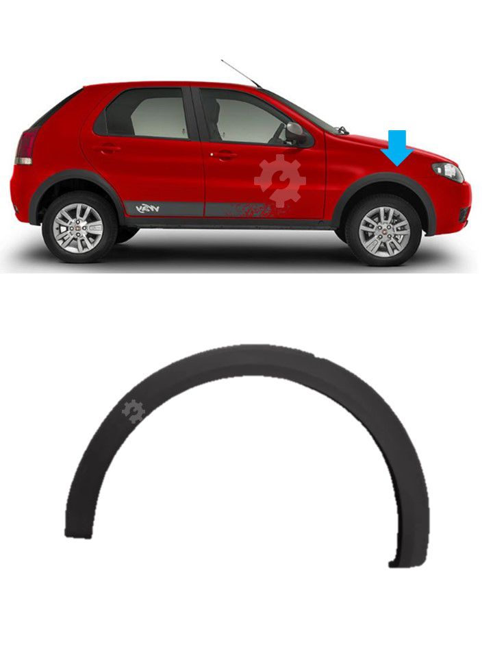 Moldura de tapabarro delantero derecho original para Palio (OEM: 100220208)