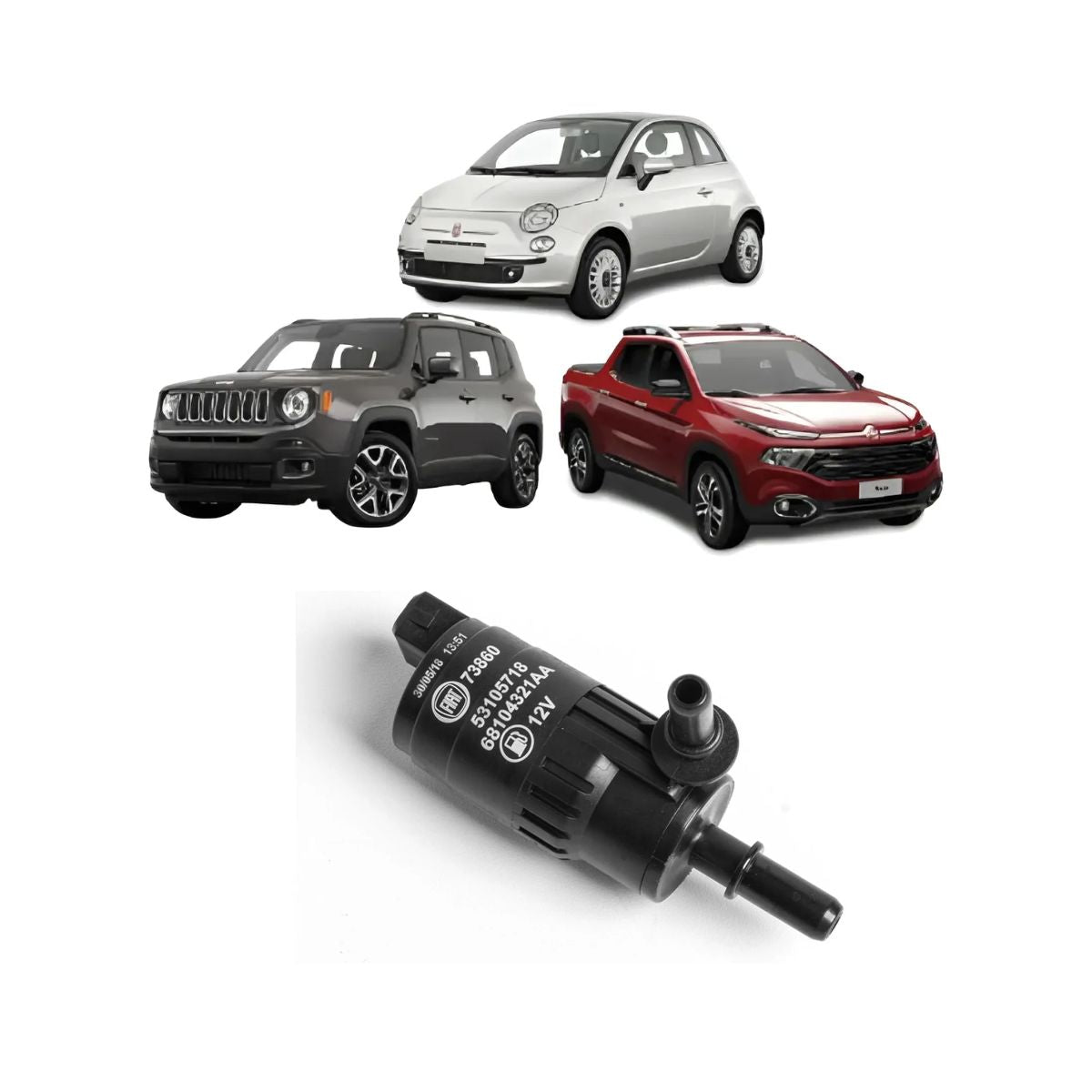 Motobomba partida en frío Renegade Toro Fiat 500 Original (OEM: 53105718)