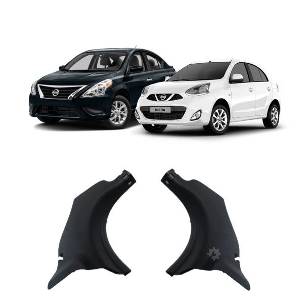 Par de molduras de pisadera interior delantera para Nissan March y Versa 2015-2020