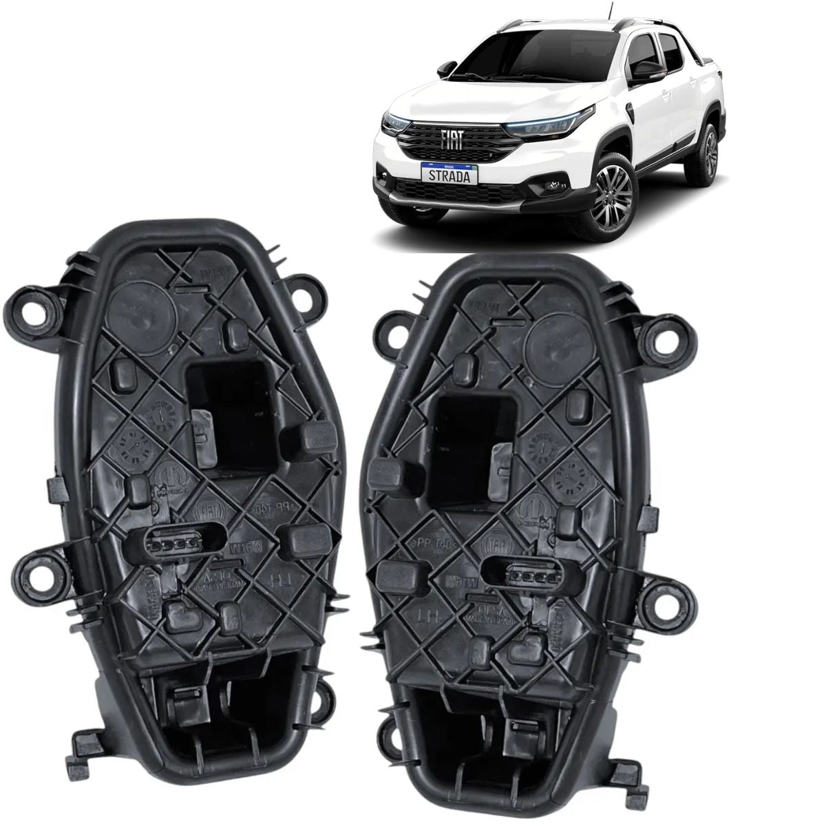 Par de circuitos porta ampolletas para Foco Trasero Nova Strada (OEM: 7094348)