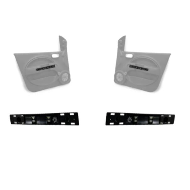 Par de molduras de apoyo para manilla delantera Uno Fiorino 2 puertas 2011-2021