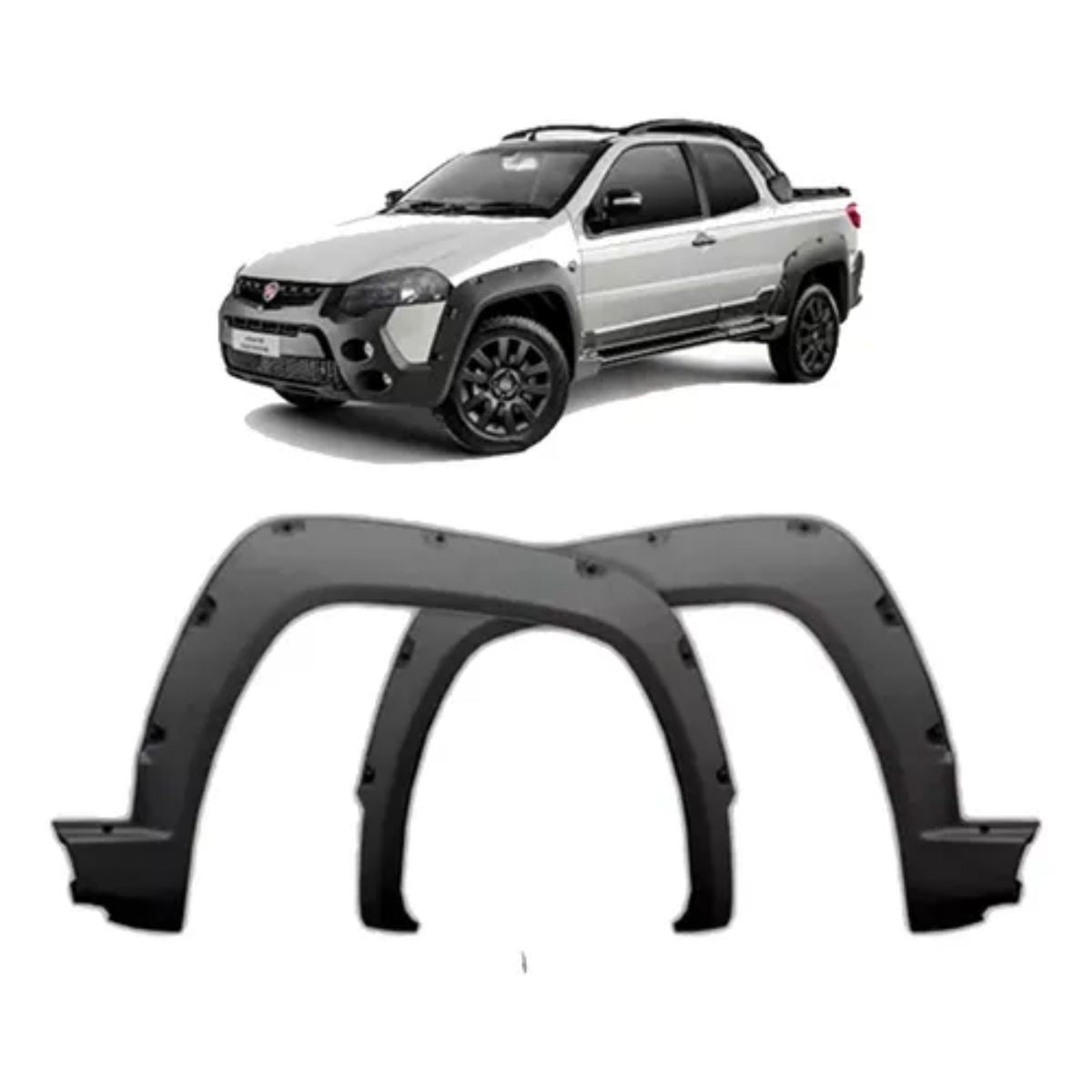 Par de molduras de tapabarro delantero para Strada Adventure 2013-2020 (OEM: 100208185 100208187)