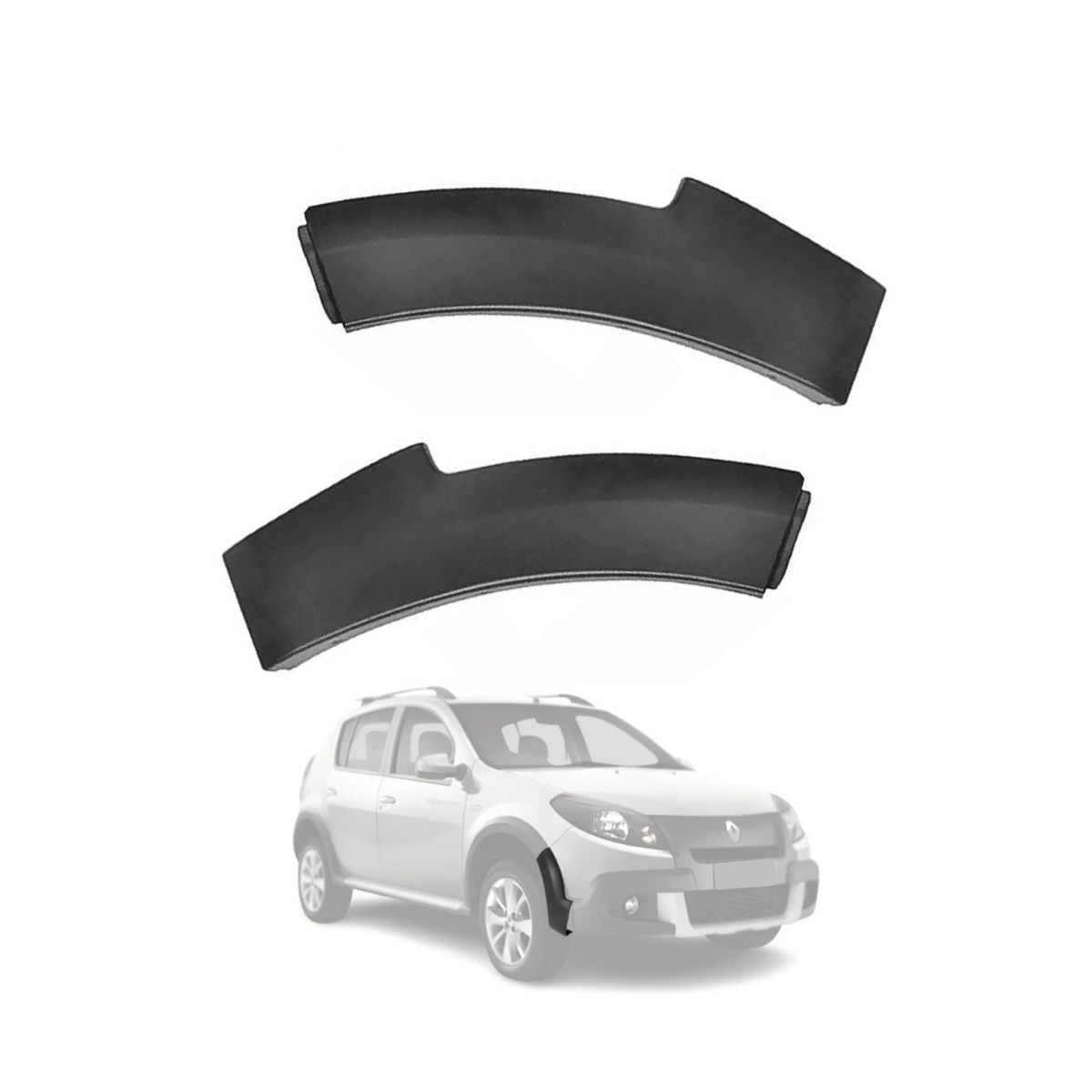 Par de molduras de tapabarro delantero Sandero Stepway (OEM: 960163700R 960176677R)