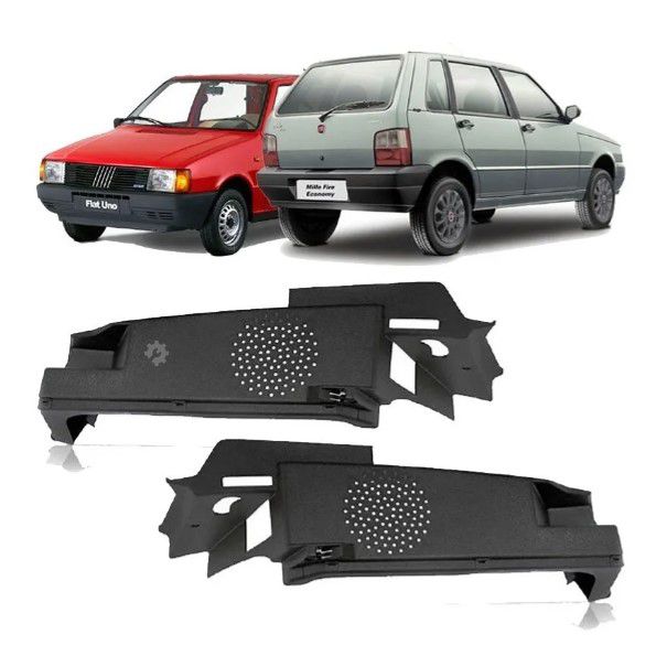 Par de soportes para bandeja trasera Fiat Uno 4 puertas 1984-2013 (OEM: 100170193 100171013)