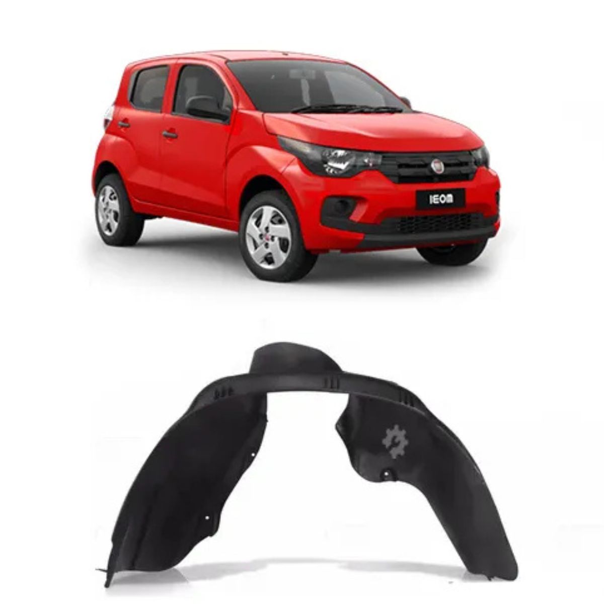 Tapabarro delantero derecho original para Fiat Mobi 2017-2021 (OEM: 52005263)
