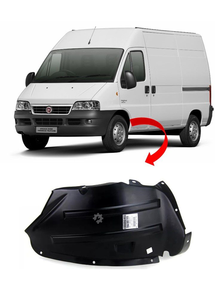 Tapabarro delantero izquierdo Fiat Ducato original (OEM: 1335284080)